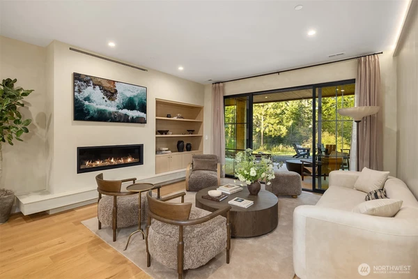 Lower level family room.