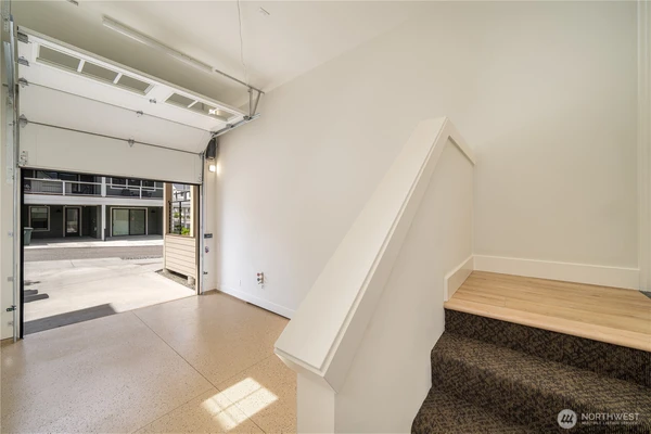 The garage or game room