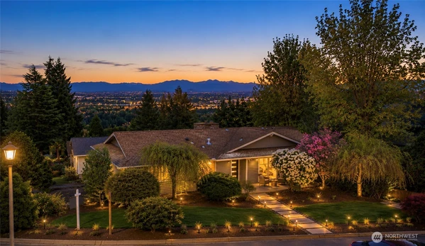 2 level home complete with 2 kitchens, recently updated through out, all with amazing views and wrap around deck.
