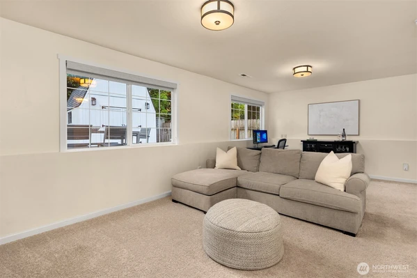 Lower level rec room