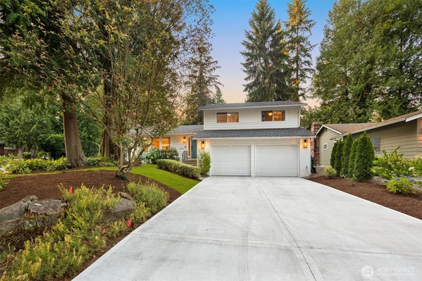 Recently poured new driveway.