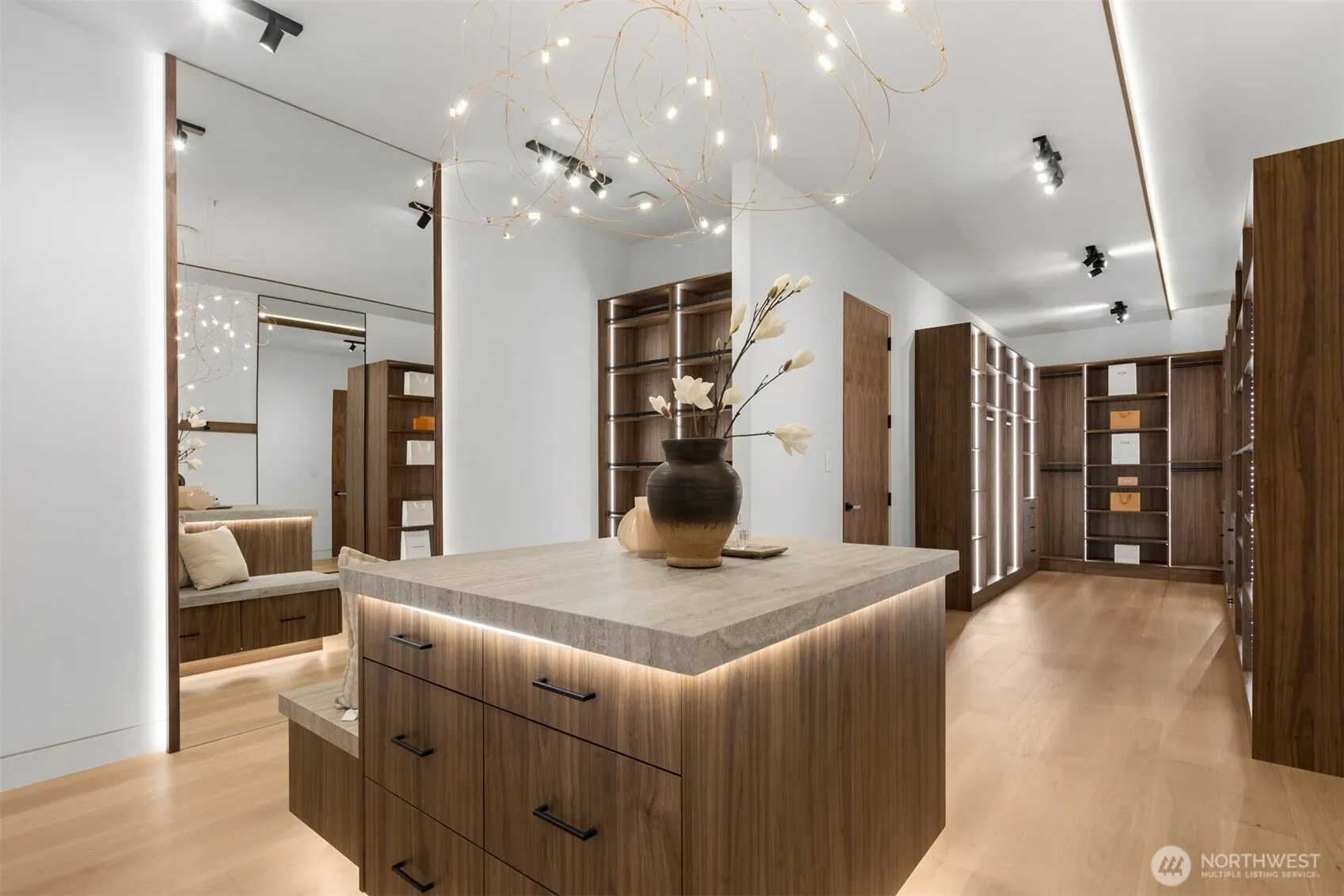 The boutique closet.