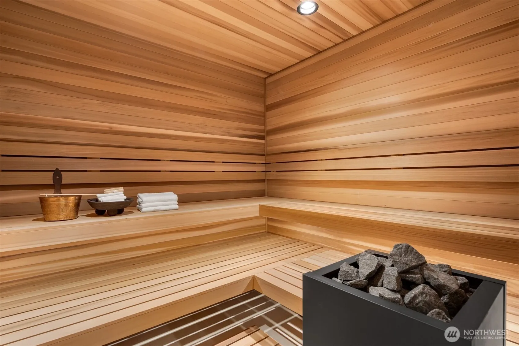 The sauna.